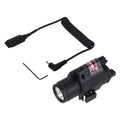 MZJ Optics Tactical Remote Switch Led Flashlight with Riser Mount M6 Red and Green Laser Flashlight Hunting Laser Flashlight
