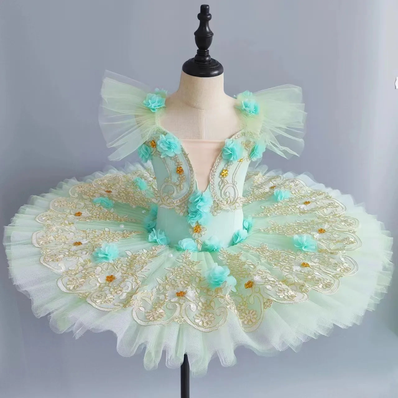 Children's Dance Tutu Performance Dress Girl's Tulle Skirt Professional Ballet