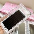 Customized Cashmere CC DD M 25mm Individual Eyelash Extension Supplier Wholesale Fluffy Matte Dark Black Mink Lashes Trays