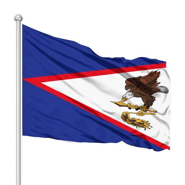 Customized Polyester Fabric Thicken Flag American Samoa Flag