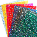 1mm Environmentally Friendly Colored Transparent PVC Film Shining Star Pattern Vinyl for Bags