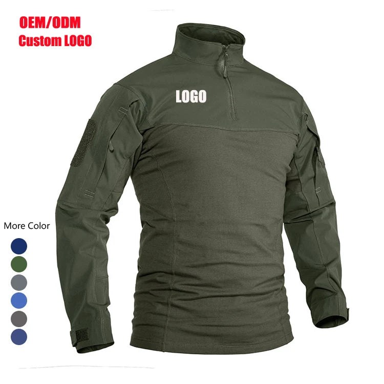 WHolesale Breathable Custom Tactical Long Sleeve Shirts Custom T-shirt Shirts for Men High Quality Gym Shirts