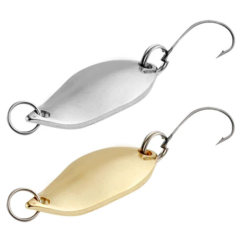 Metal Spoon Casting Lure Saltwater Freshwater Swimbait Trolling Fishing Artificial Hard Bait for Pike for River Lake Stream