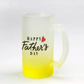 Topjlh Sublimation Blanks 16oz Frosted Gradient Colored Glass Beer Mug Factory Direct Wholesale for Large Batch Custom Printing
