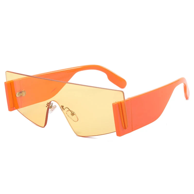 Superhot Eyewear 23768 Fashion 2021 Flat Top One Piece Lens Men Women UV400 Shades Sunglasses