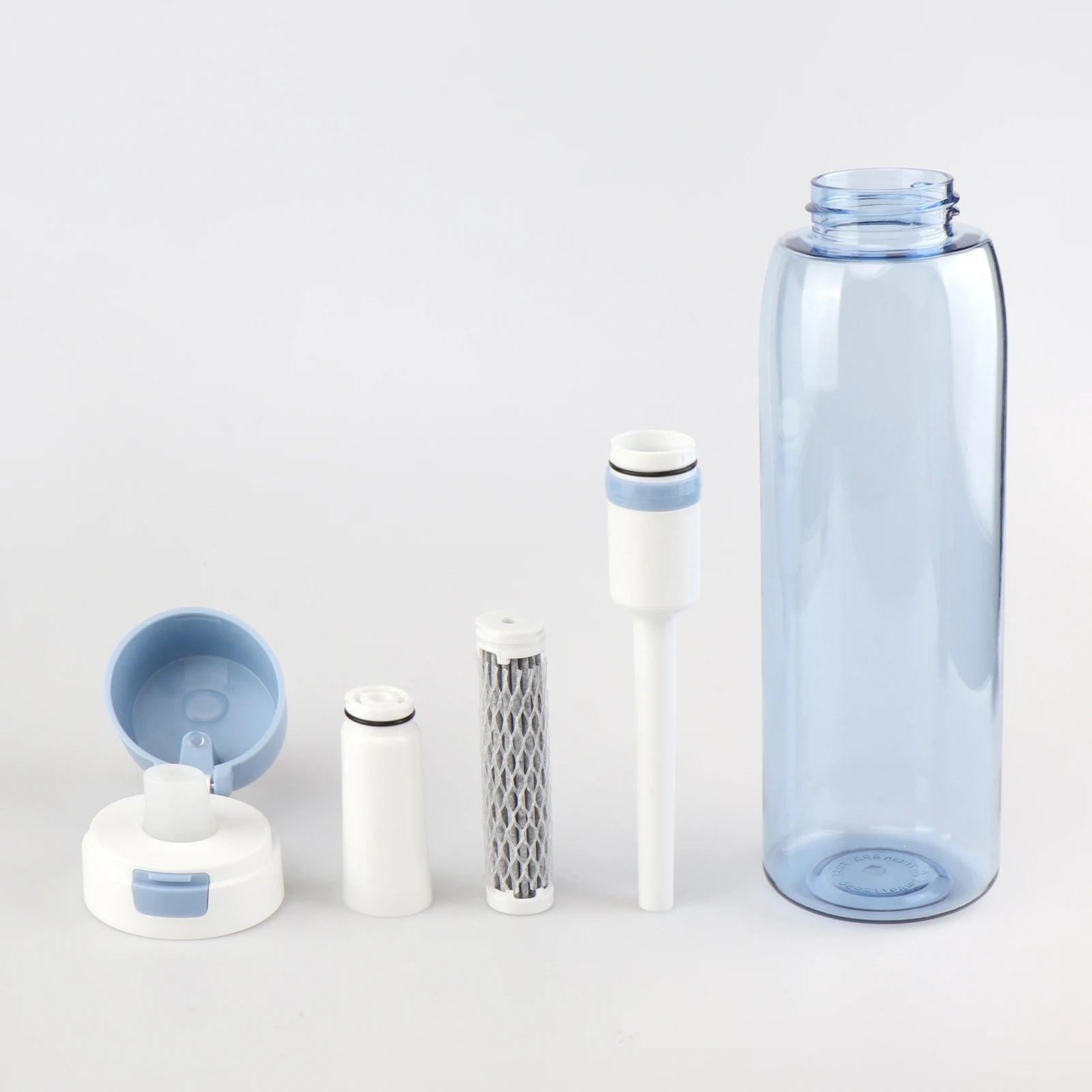 Personal Sport Portable Plastic Survival Top Bpa Carbon Charcoal Alkaline Drink Purifier Water Filter Bottle