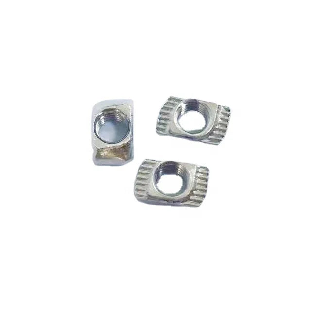 Gubo Stainless Steel 6 Slot T-Slot Nut M4 M5 Drop-In Hammer Head Nut for 2020 Aluminum Profile and Automotive Industry