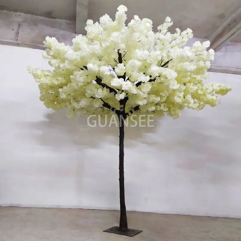 High Quality Artificial Trees Wood Beige 1.2m 1.5m 2m 3m Height Artificial Cherry Trees for Hotels Restaurant Cafes Coffee Shops