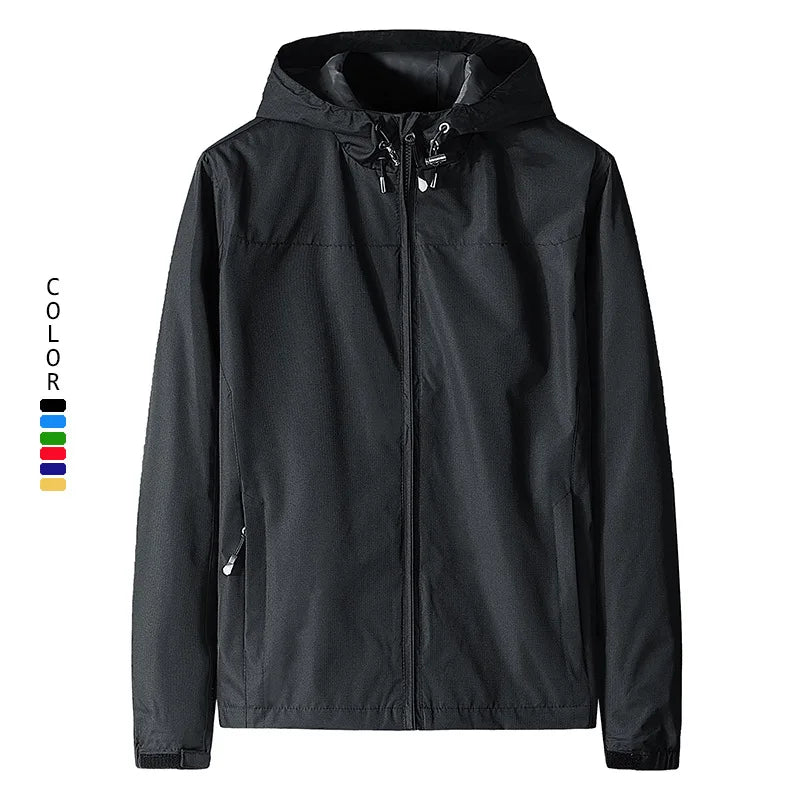 Plus Size Jackets Custom Men's Sports Jacket Windproof and Waterproof Large Size Men's Thin Jacket LOGO Customization
