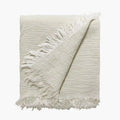 100% Pure Belgium Flax Linen Handmade Blanket Comfortable Double Layers Linen Throw Blankets for Bed Sofa 450GSM With Fringe