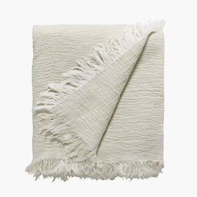 100% Pure Belgium Flax Linen Handmade Blanket Comfortable Double Layers Linen Throw Blankets for Bed Sofa 450GSM With Fringe