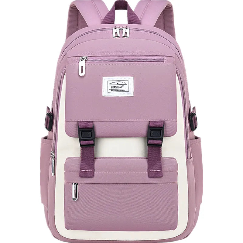 Boys' Schoolbag Pupils' New Fashion Load Reduction ridge protection Waterproof Women's Backpack ultra Light Carrying Girls' Deco