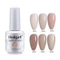 L&M Professional Nail Supply  15ml 6 Colors UV Gel Polish OEM Private Label Hot Selling Mocha Mousse Series Nail Polish