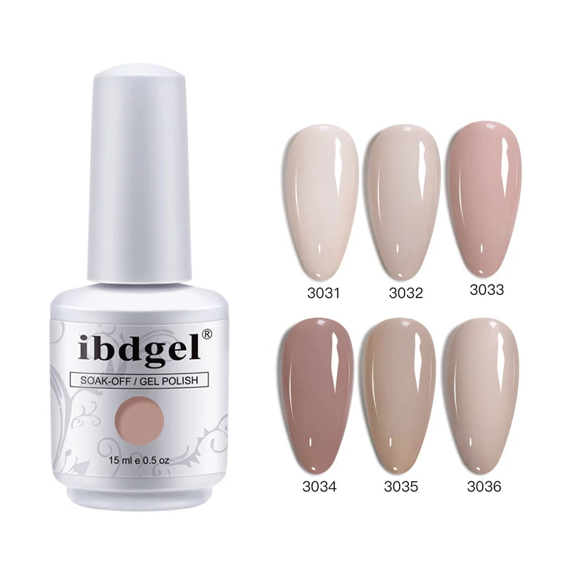 L&M Professional Nail Supply  15ml 6 Colors UV Gel Polish OEM Private Label Hot Selling Mocha Mousse Series Nail Polish