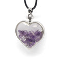 HZ Charms Assorted Natural Gemstone Bead Pendant Healing Crystal Stone Heart Pendants for Jewelry Making Crystals