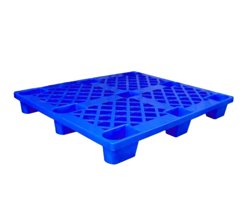 Industrial Heavy-Duty Single-Faced PP & Recycled HDPE Logistics Pallets 4-Way Stackable for Warehouse Single-Faced Pallets