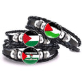 Manufacturer I Love Palestine Leather Wrap Bracelet Free Palestine Lives Matter Lady Men's Palestinian Genuine Leather Bracelet