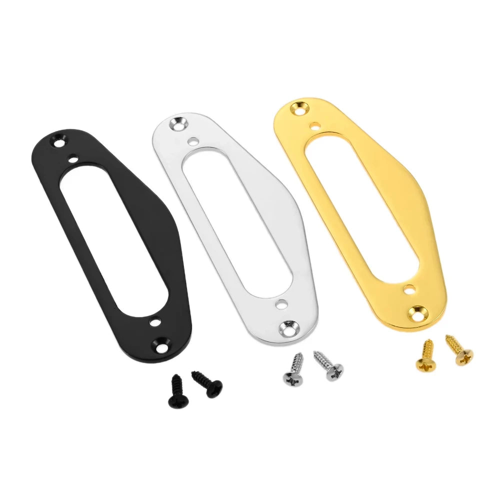 Wholesale 100x32.5MM Chrome Black Gold Flat Metal Pickup Frame ST Single Coil Pickup Ring with Inner-71x18mm