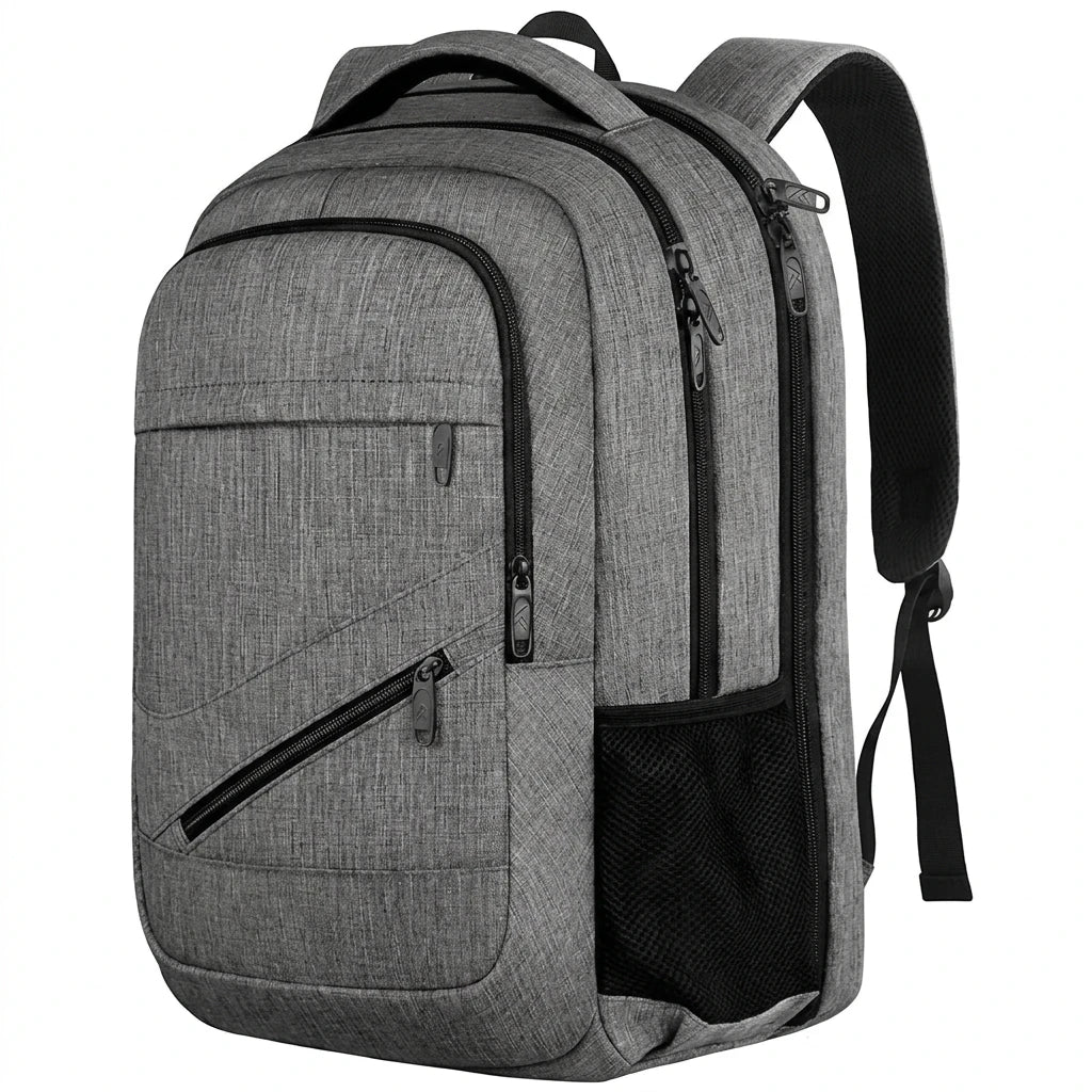 Factory Wholesale Grey Waterproof Luxury Laptop Backpack Students School Backpack Boys Large Travel Laptop Backpack