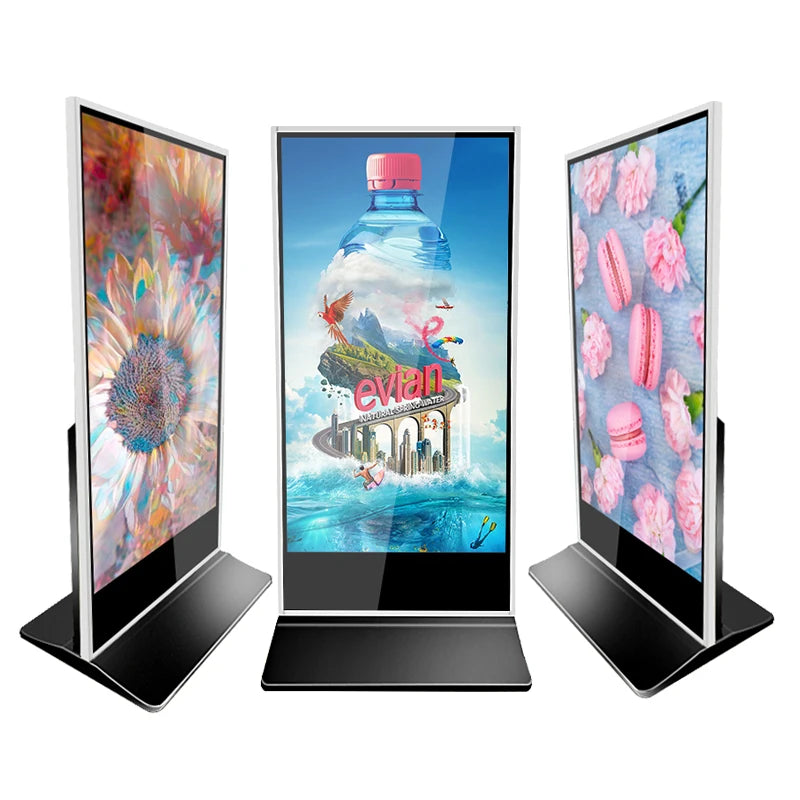 75 Inch Digital Signage Kiosk Touch Screen Advertising Kiosk LCD Totem Android Floor Stand Player WIFI Remote Ads Management