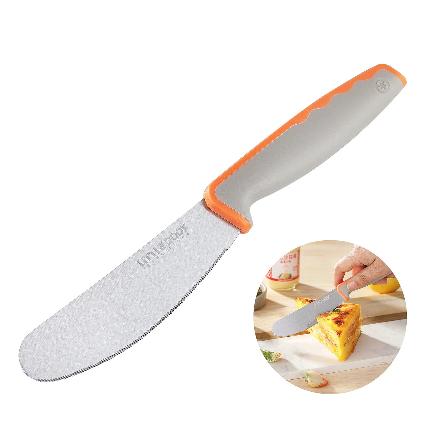 4.7 Inch Stainless Steel Serrated Edge Sandwich Butter Spreader Knife Dishwasher Safe for Butter Cheese Peanut Jam