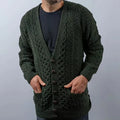 Ottoknit 2026 Custom Logo Design Knit Sweater Classic Homme Design Knitted Ribbed Trim Men's Cardigan Single Button Autumn
