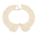 LUOXIN Hot Sale Fashion Ladies Necklace Organza Decoration Imitation Pearl Collar