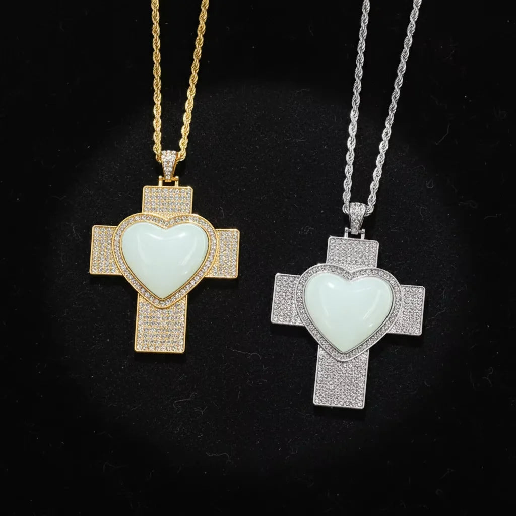 Home Decoration Sublimation Blanks Customized Photo Memories Necklace