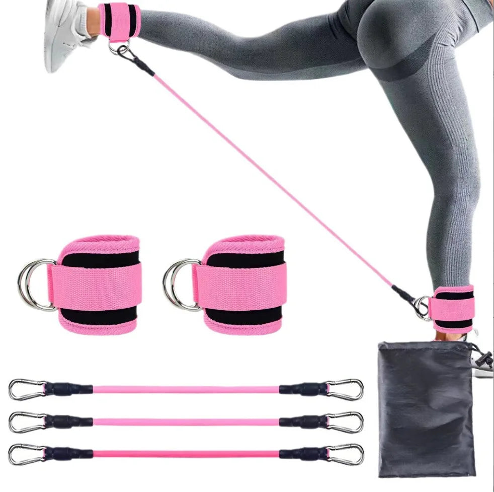 Resistance Bands Ankle Straps Fitness Set Support Ankle Cuffs Yoga Gym Equipment Guard Leg Strength Safety Extensions