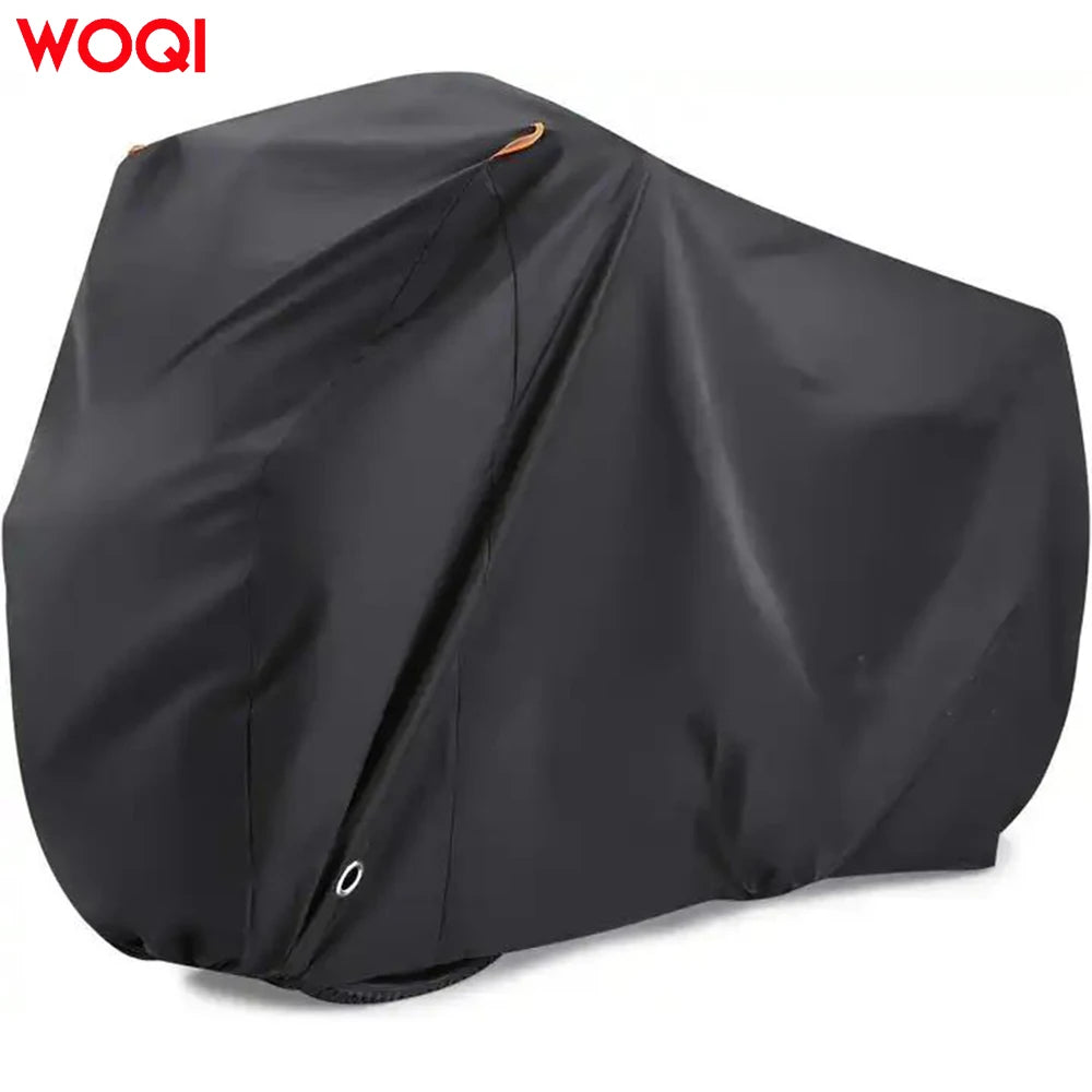 Woqi Waterproof Ripstop Material Outdoor Waterproof Bicycle Cover for Mountain Bike Road Bike  Black Color