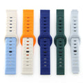 20mm 22mm Spelling Color Breathable Liquid Silicone Sports Strap for Samsung Galaxy Watch 3 Huawei GT2