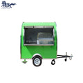 JX-FR220W Fast Food Truck Van Custom Mobile Freezer Vending Carts for Snack Foods Street Pizza BBQ Food Trailers for Sale