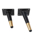 WELLTOP Modern Stainless Steel Square Inclined Legs for Furniture TV Table Cabinets & Sofa Chair for Kitchen Use-VT-03.114