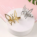 Lovely Moving Gold Slivery Dancing butterfly Hair Pin Super fairy Hair Accessories Metal Hair Clips for Girls Women