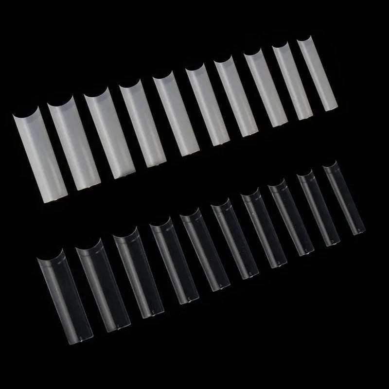 Wholesale 500pcs Bag Nails Tips Clear Natural False Artificial Fingernails XXL Half Cover Nail Tips