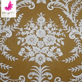High Quality French Beaded Embroidery Mesh European Lace Wedding Dress Lace Fabric HY1952-1