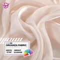 Thick Satin Soft Silk Ombre Crystal Organza Lurex Chiffon Stripe Fabric Organza Fabric for Dress