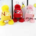 New Cute Children's Wool Warm Hat 3-10 Year Old Kids Winter Woolen Ball Knitted Hat Beanie Hat