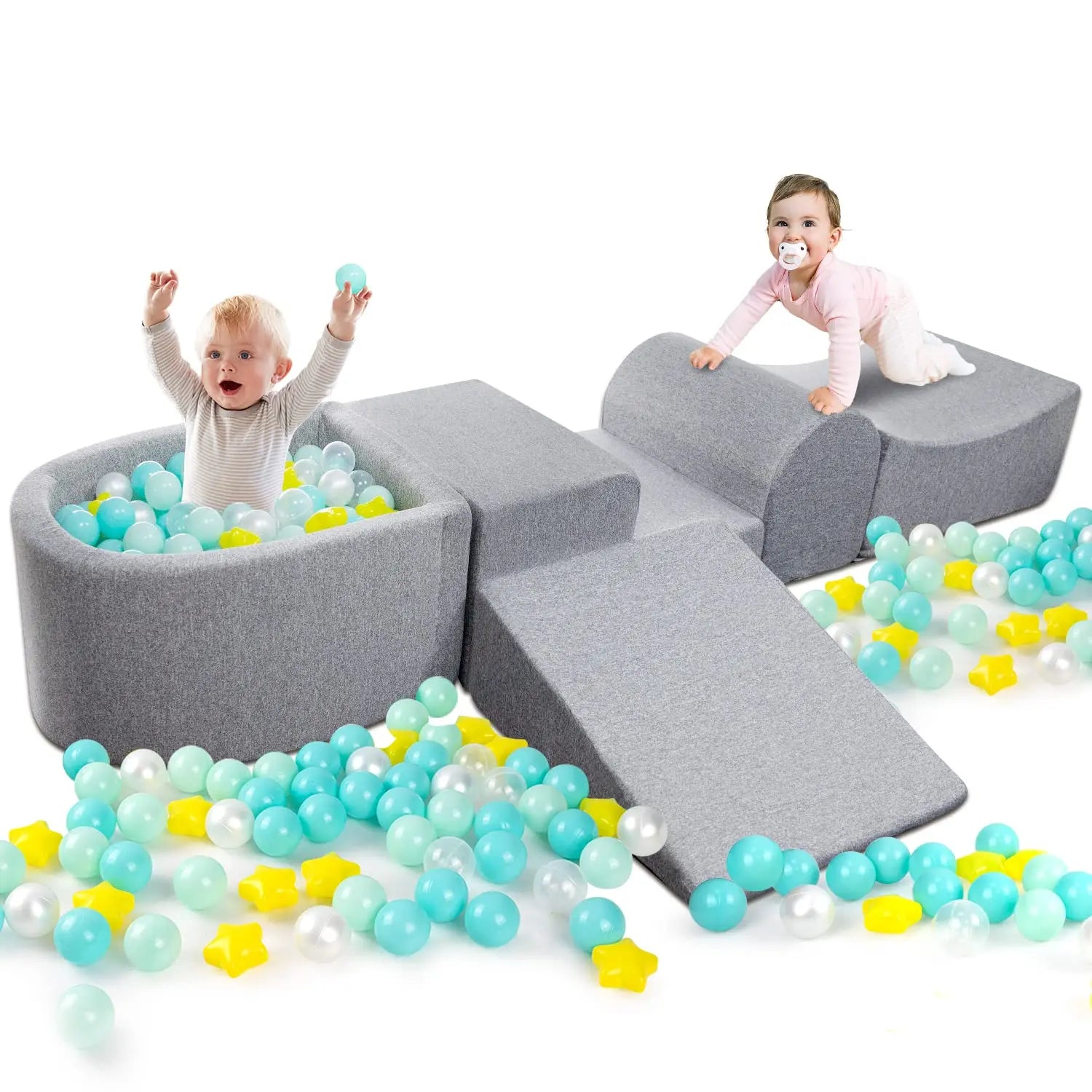 Kids Sofa Creative Colorful Toddlers Kids Ball Pool Ball Pit Soft Play Sponge Foam Furniture Baby Sofa Set