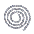 Factory Wholesale Four Claw Moissanite Jewelry Luxury Tennis Chain 925 Sterling Silver Full Iced Out Diamond Moissanite Necklace