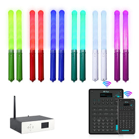 New 2025 Eco-Friendly Retro Phone App Controlled LED Light Stick 5 Ultra Bright LEDs 15 Colors DMX Reusable 3 AAA Batteries