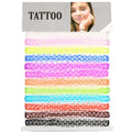Hot Sell Vintage Hippy Stretch Tattoo Choker Necklace 12pcs Lot Elastic Fishing Line Tattoo Colorful Necklace for Parties Gifts