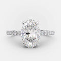 925 Sterling Silver Three Stone 1.25 Carat Brilliant CZ Cubic Zirconia Wedding Engagement Ring for Women Rhodium Gift Party