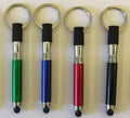 New Design Small Plastic Smartphone Touch Ball Pen with Keyring Logo Pen