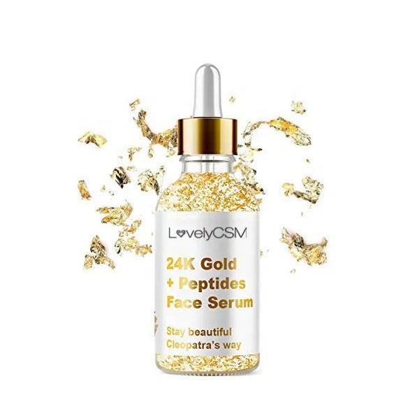 Wholesale Customized OEM Private Label Anti-aging Skin Care Anti Wrinkle Brightening Whitening 24k Gold Craft Glycerin Liquid
