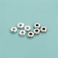 5.5mm Minimalism Fashion 925 Sterling Silver Flat Hexagon Spacers Beads for Jewelry Making Accessories Wholesale