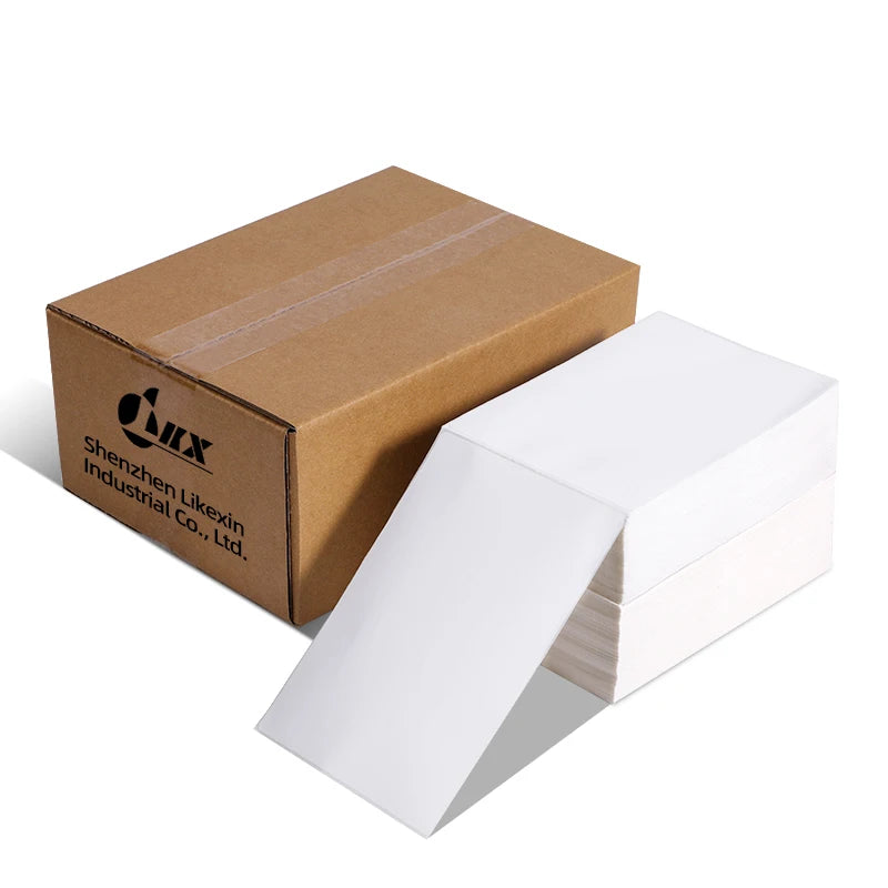 4x6 Shipping Labels Adhesive Sticker Barcode Thermal Paper for Supermarket Use Direct Thermal Label Printer Matte Varnishing