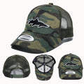 Custom 3D Embroidery Patch Sporty Camo Trucker Hat Mesh Unisex Sports Winter Outdoor Goldfour 5-Panel Hat