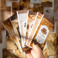 20 Sheets Per Pack of Vintage Material Sticker Book   Coffee Journal Series 6 Coffee Themed Bottoms