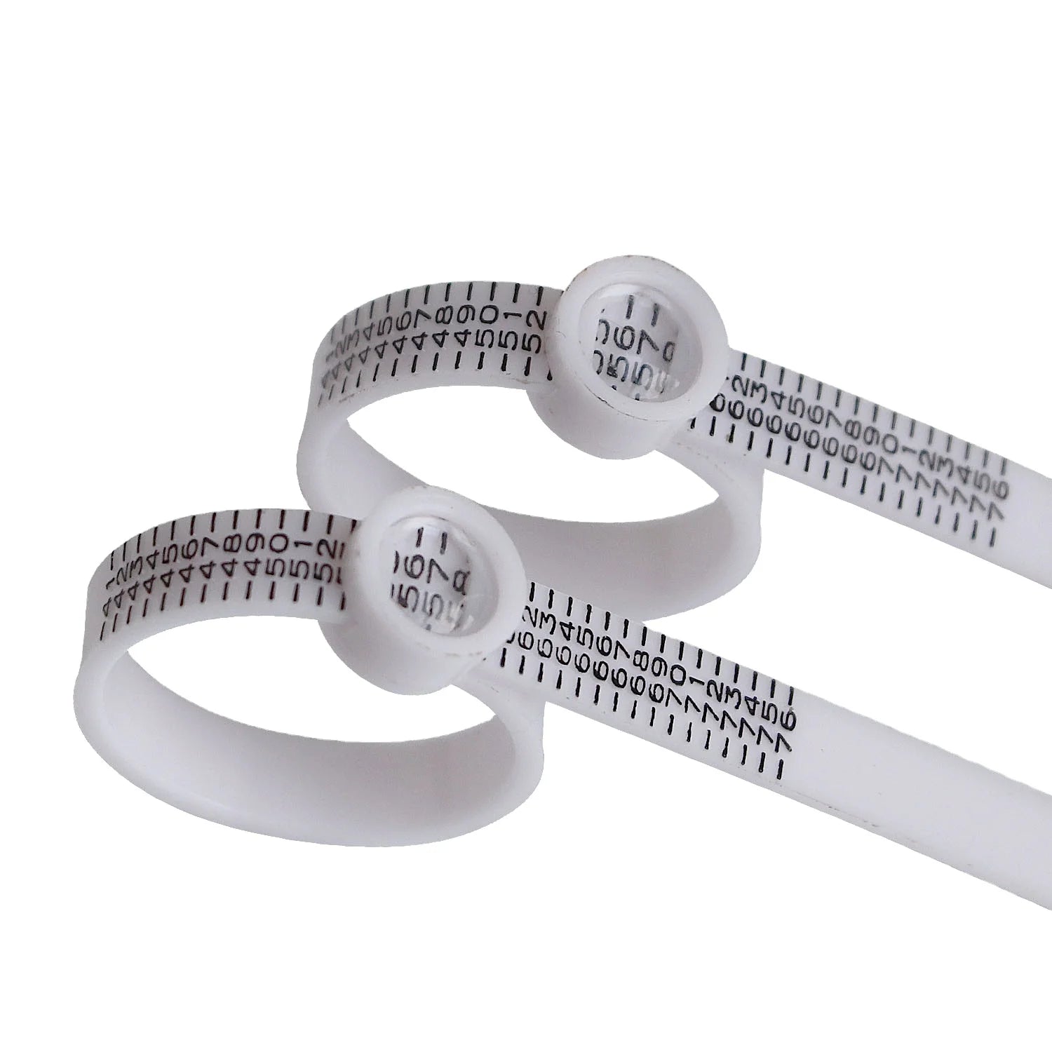 New Stainless Steel Ring Measuring Ruler Finger Size Jewelry Instrument with Magnifying Glass